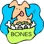 Dog with Bone 23 Clip Art