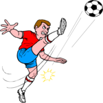 Soccer - Player 38 Clip Art