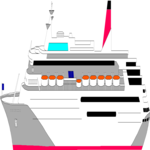 Cruise Ship 07 Clip Art