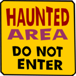 Haunted Area - Do Not Enter Clip Art