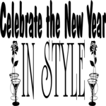 Celebrate the New Year Clip Art