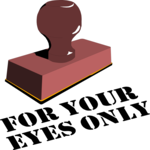For Your Eyes Only Clip Art