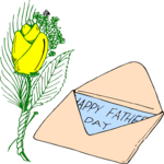 Card & Flower Clip Art