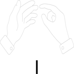 Sign Language I Clip Art