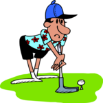 Golfer 065 Clip Art