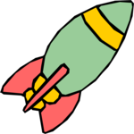 Rocket - Cartoon 26 Clip Art