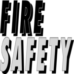 Fire Safety Title Clip Art