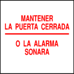 Keep Door Closed - Spanish Clip Art