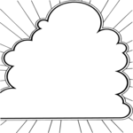Cloud Frame 2 Clip Art