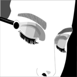 Applying Eye Shadow Clip Art