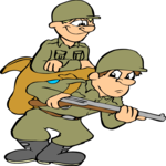 Soldier - Piggyback Clip Art