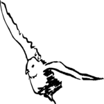 Bird Flying 04 Clip Art