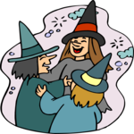 Witches Dancing Clip Art