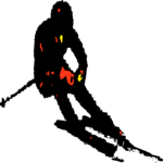 Skier 22 Clip Art