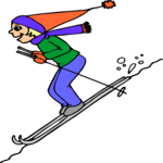 Skier 48 Clip Art
