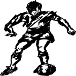 Soccer - Player 02 Clip Art