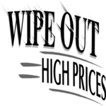 Wipe Out High Prices Clip Art