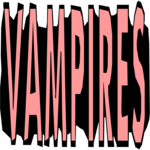 Vampires - Title Clip Art