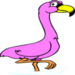Flamingo 03 Clip Art