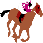 Horse Racing 18 Clip Art