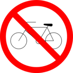 No Bikes 3 Clip Art
