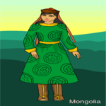 Mongolian Woman Clip Art