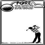 Fore Savings Frame Clip Art