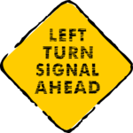 Left Turn Signal Ahead Clip Art