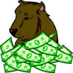 Bear with Money Clip Art