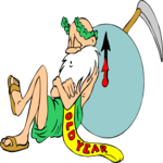 Father Time - Sleeping Clip Art