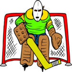 Ice Hockey - Goalie 5 Clip Art