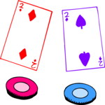 Cards & Chips 5 Clip Art