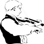 Violinist 02 Clip Art