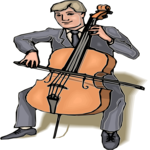 Cellist 6 Clip Art