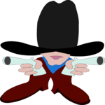 Little Gunslinger Clip Art