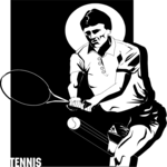 Tennis - Player 10 Clip Art