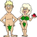 Adam & Eve 14 Clip Art