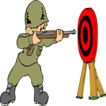 Soldier Shooting Target Clip Art