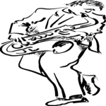 Saxophonist 08 Clip Art