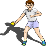 Boy Throwing Ball 2 Clip Art