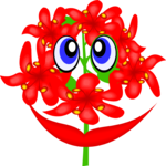 Flowers with Faces 3 Clip Art