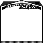 Apartment Style Frame Clip Art
