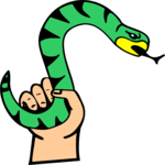 Arm & Snake Clip Art