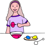 Coloring Eggs 5 Clip Art