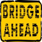 Bridge Ahead 2 Clip Art