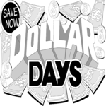Dollar Days 1 Clip Art