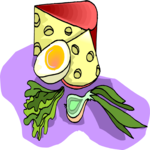 Cheese & Egg Clip Art