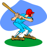 Baseball - Batter 26 Clip Art