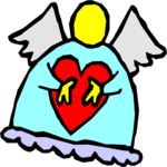 Angel & Heart 20 Clip Art