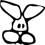 Rabbit - Face 3 Clip Art